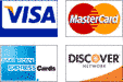 Secure Online Payment by VISA, Master, American Express, DISCOVER cards